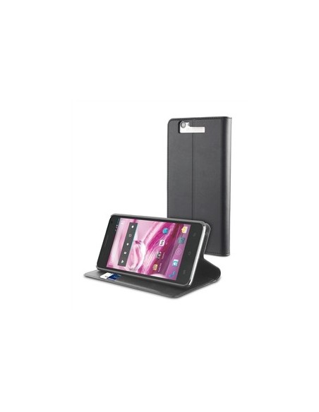 Muvit MUSNS0011 - Funda slim folio con función soporte para bq Aquaris 5.7, negro: Kiwiku.com: Electrónica