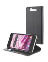 Funda slim folio función soporte negra bq aquaris 5.7" muvit