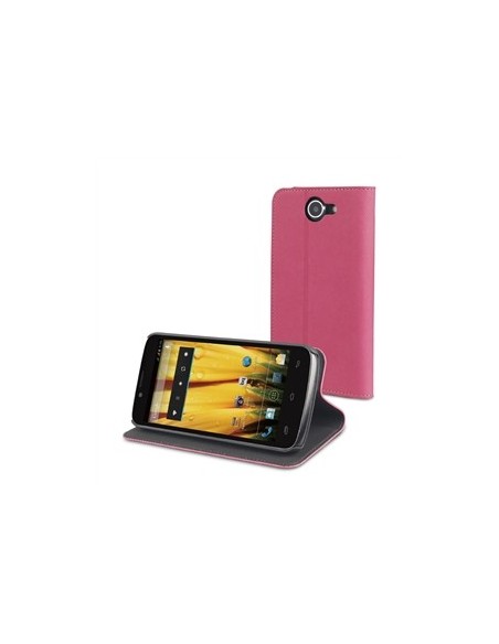 Muvit MUSNS0012 - Funda slim folio con función soporte para bq Aquaris 5 HD, rosa/negro: Kiwiku.com: Electrónica