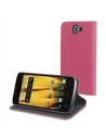 Funda slim folio función soporte rosa/negra bq aquaris 5"hd muvit