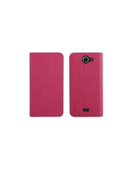 Muvit MUSNS0012 - Funda slim folio con función soporte para bq Aquaris 5 HD, rosa/negro: Kiwiku.com: Electrónica
