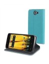Funda slim folio función soporte azul/negra bq aquaris 5" hd muvit