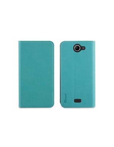 Muvit MUSNS0013 - Funda slim folio con función soporte para bq Aquaris 5 HD, azul/negro - Electrónica - Kiwiku.com