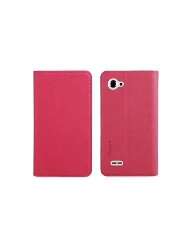 Muvit MUSNS0016 - Funda slim folio con función soporte para bq Aquaris 4.5, rosa/negro - Electrónica - Kiwiku.com