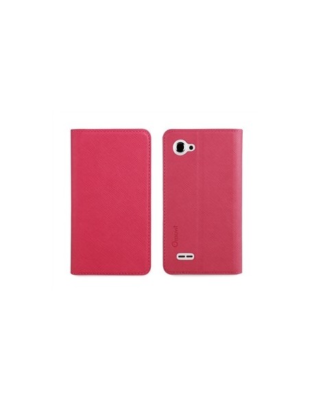 Muvit MUSNS0016 - Funda slim folio con función soporte para bq Aquaris 4.5, rosa/negro - Electrónica - Kiwiku.com