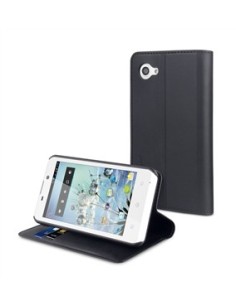 Kiwiku.com: Muvit MUSNS0017 - Funda slim folio con función soporte para bq Aquaris 4.5, negro - Electrónica