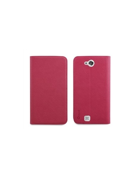 Muvit MUSNS0018 - Funda slim folio con función soporte para bq Aquaris 5, rosa/negro: Kiwiku.com: Electrónica