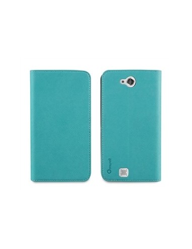 Muvit MUSNS0019 - Funda slim folio con función soporte para bq Aquaris 5, azul/negro: Kiwiku.com: Electrónica