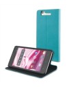 Funda slim folio función soporte azul/negra bq aquaris 5,7" muvit