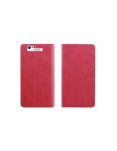 Kiwiku.com: Muvit MUSNS0009 - Funda slim folio con función de soporte para BQ Aquaris 5, 7, rosa/negro - Electrónica