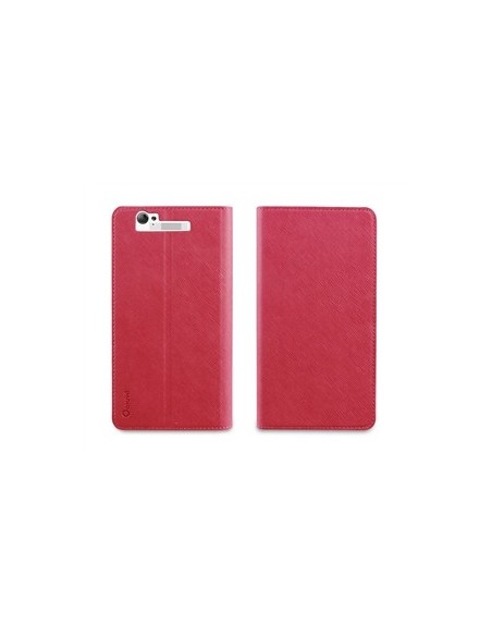 Kiwiku.com: Muvit MUSNS0009 - Funda slim folio con función de soporte para BQ Aquaris 5, 7, rosa/negro - Electrónica
