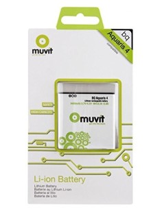 Kiwiku.com: Muvit MUBAT0034 - Batería de litio 1500 mAh para bq Aquaris 4 - Electrónica