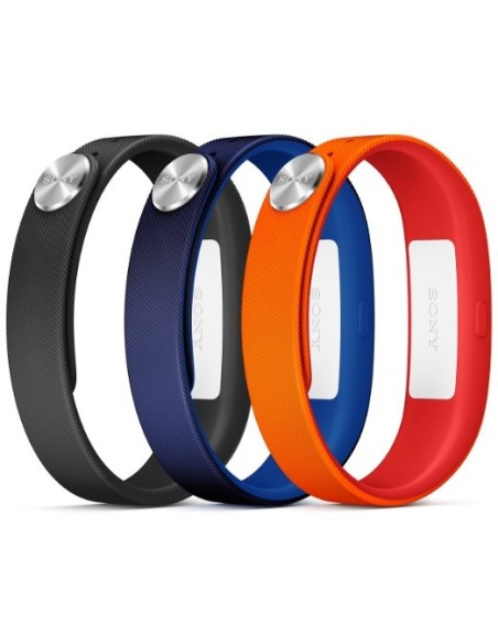 Sony Classic - Pack de pulseras SmartBand, medida L (naranja, azul, negro) SWR110: Kiwiku.com: Electrónica