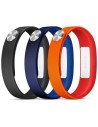 Pack classic pulseras smartband sony naranja azul negra medida l