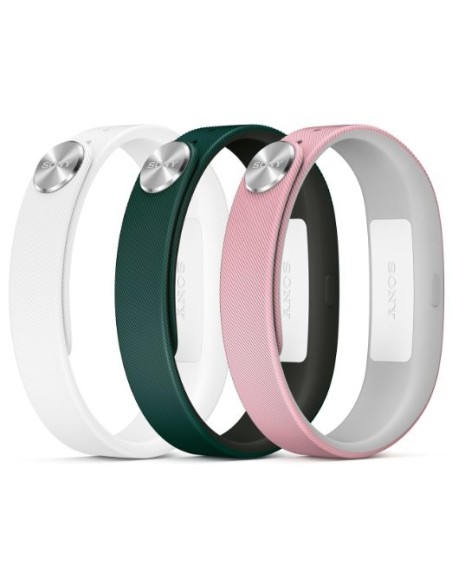 Sony Fashion - Pack de tres correas pequeñas para SmartBand, verde oscuro, rosa claro y blanco: Kiwiku.com: Electrónica