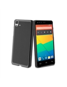 Kiwiku.com: Muvit MUSKI0391 - Funda de minigel para BQ Aquaris E5, negro - Electrónica