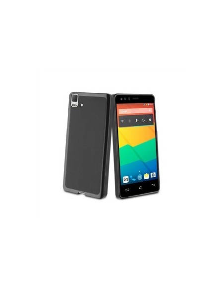 Kiwiku.com: Muvit MUSKI0391 - Funda de minigel para BQ Aquaris E5, negro - Electrónica