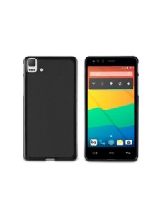 Kiwiku.com: Muvit MUSKI0391 - Funda de minigel para BQ Aquaris E5, negro - Electrónica 2