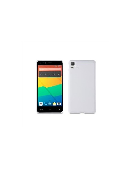 Kiwiku.com: Muvit MUSKI0392 - Funda de minigel para BQ Aquaris E5, blanco - Electrónica