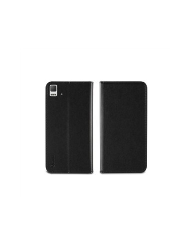 Muvit MUSNS0115 - Funda folio con función de soporte y tarjetero para BQ Aquaris E5, negro - Electrónica - Kiwiku.com