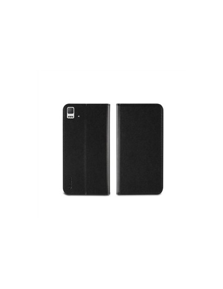 Muvit MUSNS0115 - Funda folio con función de soporte y tarjetero para BQ Aquaris E5, negro - Electrónica - Kiwiku.com