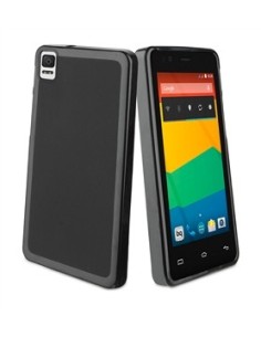Muvit MUSKI0417 - Funda minigel para bq Aquaris E4.5, negro - Electrónica - Kiwiku.com