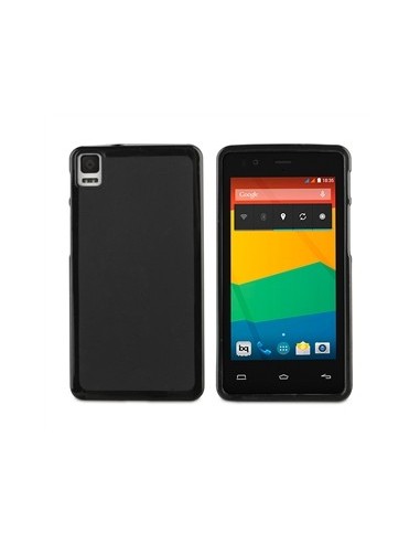 Muvit MUSKI0417 - Funda minigel para bq Aquaris E4.5, negro - Electrónica - Kiwiku.com