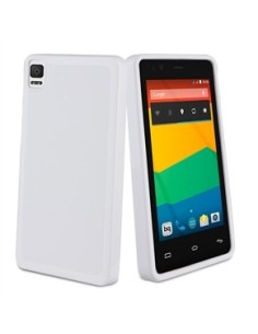 Kiwiku.com: Muvit MUSKI0419 - Funda minigel para bq Aquaris E4.5, blanco - Electrónica