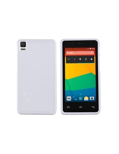 Kiwiku.com: Muvit MUSKI0419 - Funda minigel para bq Aquaris E4.5, blanco - Electrónica