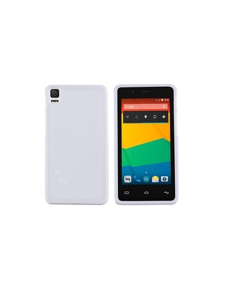 Kiwiku.com: Muvit MUSKI0419 - Funda minigel para bq Aquaris E4.5, blanco - Electrónica