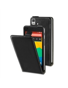 Muvit Slim - Funda y protector de pantalla para BQ Aquaris E4.5, negro: Kiwiku.com: Electrónica