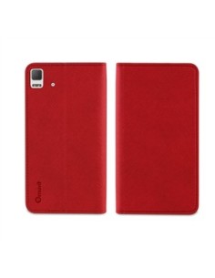 Muvit Wallet - Funda tipo folio con función soporte para BQ Aquaris E4.5, rojo y negro - Electrónica - Kiwiku.com 2