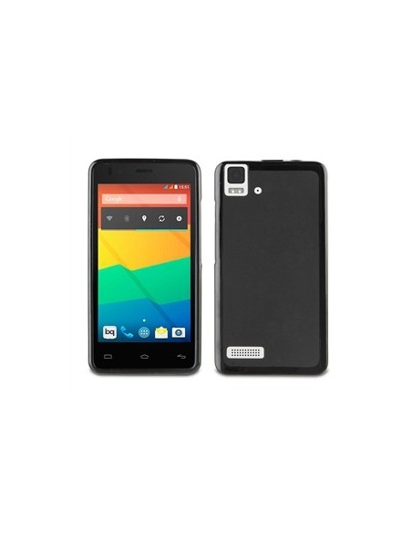 Muvit Minigel - Funda para BQ Aquaris E4, negro: Kiwiku.com: Electrónica