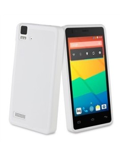 Muvit Minigel - Funda para BQ Aquaris E4, blanco: Kiwiku.com: Electrónica