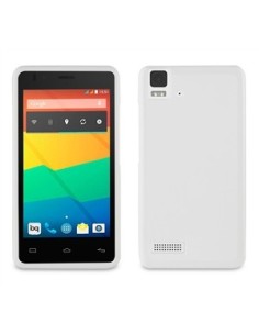 Muvit Minigel - Funda para BQ Aquaris E4, blanco: Kiwiku.com: Electrónica 2