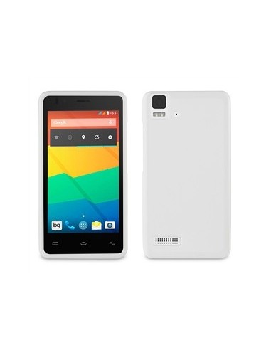 Muvit Minigel - Funda para BQ Aquaris E4, blanco: Kiwiku.com: Electrónica