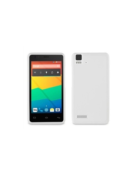 Muvit Minigel - Funda para BQ Aquaris E4, blanco: Kiwiku.com: Electrónica
