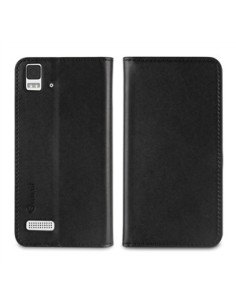 Kiwiku.com: Muvit Wallet - Funda tipo folio con función soporte para BQ Aquaris E4, negro - Electrónica 2