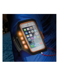 Kiwiku.com: Ksix by Jose Hermida - Funda brazalete deportivo con LEDs para smartphone plus - Electrónica