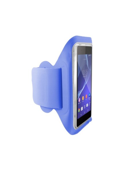 Kiwiku.com: Ksix BXFBRL02AZ - Funda tipo brazalete deportivo de licra para smartphone, tamaño XXL, azul - Electrónica