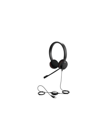 Jabra Evolve 20 MS Stereo - Auriculares (Binaurale, Negro, Diadema, Alámbrico, USB, Supraaural): Jabra: Kiwiku.com: Electrónica