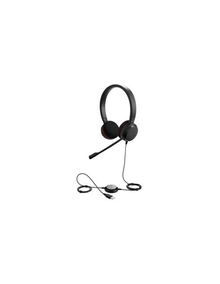 Jabra Evolve 20 MS Stereo - Auriculares (Binaurale, Negro, Diadema, Alámbrico, USB, Supraaural): Jabra: Kiwiku.com: Electrónica