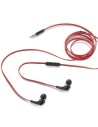 Auriculares estereo negro/rojo3,5mm (adapt.3,5mm) flat beat muvit