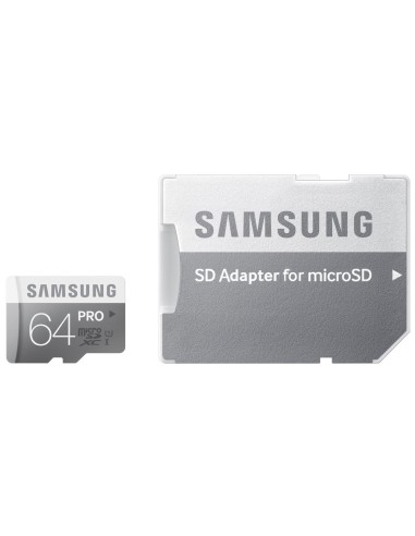 Samsung Pro - Tarjeta de memoria Micro SDHC de 64 GB (UHS-I, Clase 10, con adaptador SD): Samsung: Kiwiku.com: Informática