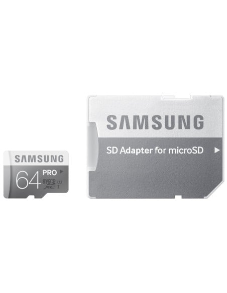 Samsung Pro - Tarjeta de memoria Micro SDHC de 64 GB (UHS-I, Clase 10, con adaptador SD): Samsung: Kiwiku.com: Informática