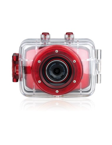 Easypix GoXtreme Xtasy - Videocámara de 5.0 Mp (pantalla de 2, resistente al agua), rojo [importado]: Kiwiku.com: Electrónica
