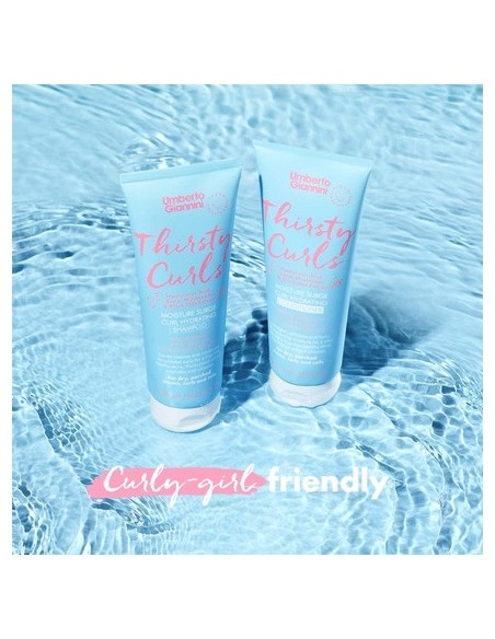 Umberto Giannini Thirsty Curls Curl Hidratante Champu For Dry y Dehydrated Curls 250ml