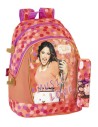 Violetta love - mochila adaptable a carro + portatodo