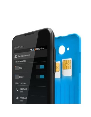 Energy Sistem Phone Colors - Smartphone de 4 (3G, Bluetooth, procesador doble núcleo ARM Cortex A7 1 GHz, GPU Mali-400, 4 GB, A