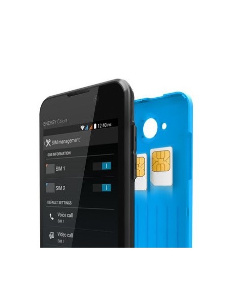 Energy Sistem Phone Colors - Smartphone de 4 (3G, Bluetooth, procesador doble núcleo ARM Cortex A7 1 GHz, GPU Mali-400, 4 GB, A